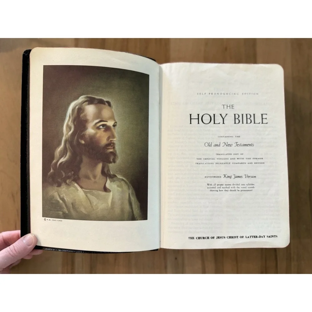 Holy Bible KJV Latter-Day Saints‎ LDS 1960s Black Self Pronouncing Edition